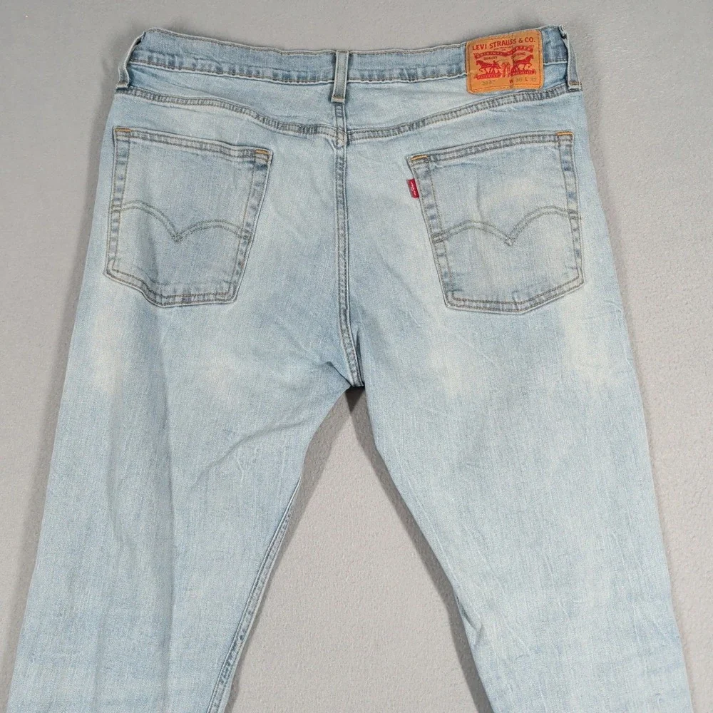 Levi's 513 Jeans‎ Mens 36x32 Light Wash Slim Straight Denim Casual Everyday Wear